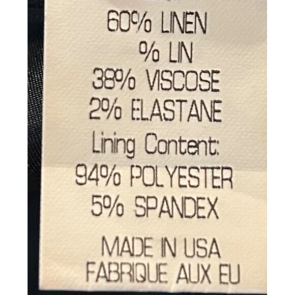 THEORY Gabe-Style Linen Blend Pinstripe Blazer Made in USA Size 4 MSRP‎ $395 - Picture 8 of 9